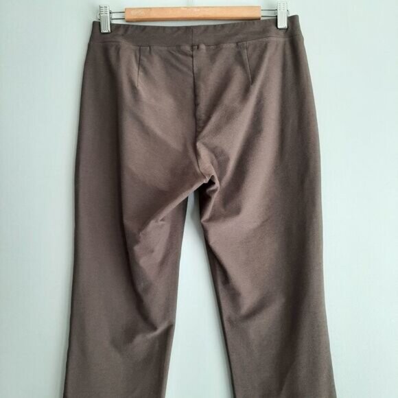 EILEEN FISHER Washable Stretch Crepe Pant Slim Fit Ankle Brown Sz XS - Picture 8 of 11